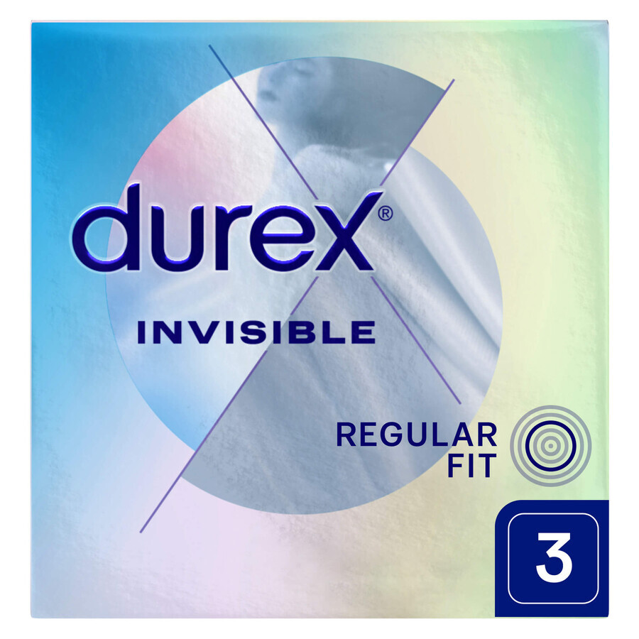 Durex Invisible, superdunne condooms, 3 stuks