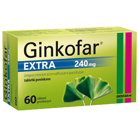 Ginkofar Extra 240 mg, 60 film-coated tablets