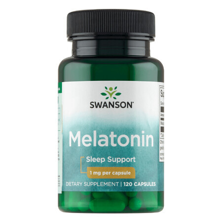 Swanson Melatonine, melatonine 1 mg, 120 capsules