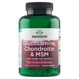 Swanson Glucosamine Chondroïtine &amp; MSM, glucosamine, chondroïtine en MSM, 360 minitabletten