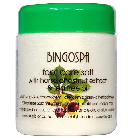 Bingospa, voetzout met paardenkastanje-extract en tea tree olie, 550 g