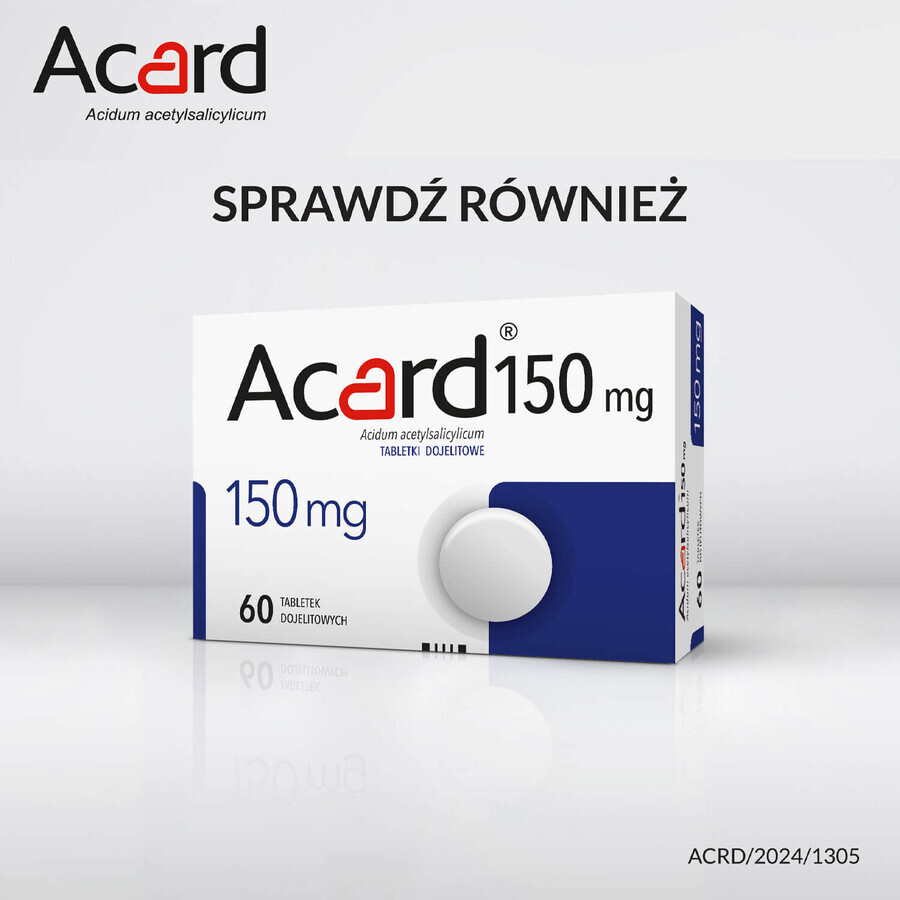 Acard 75 mg, 60 enteral tablets