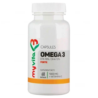 MyVita, Omega-3 forte + vitamine E, EPA/ DHA, 60 capsules
