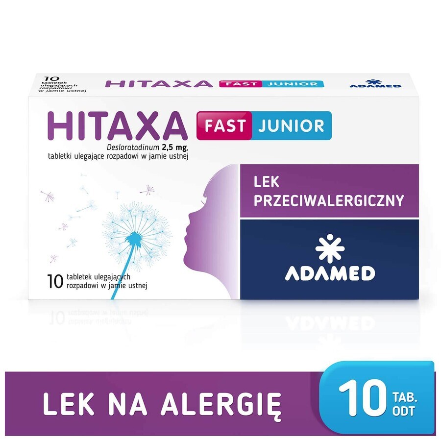 Hitaxa Fast Junior 2,5 mg, 10 compresse disintegrabili per via orale