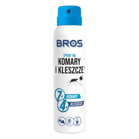 Bros, muggen- en tekenspray, DEET 15%, 90 ml