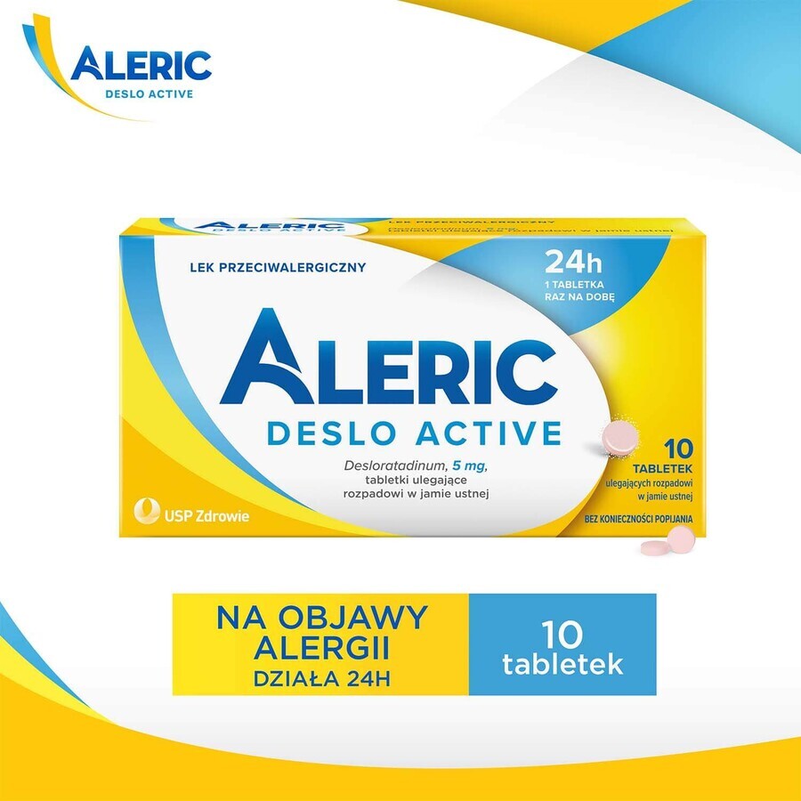 Aleric Deslo Active 5 mg, 10 oral zerfallende Tabletten