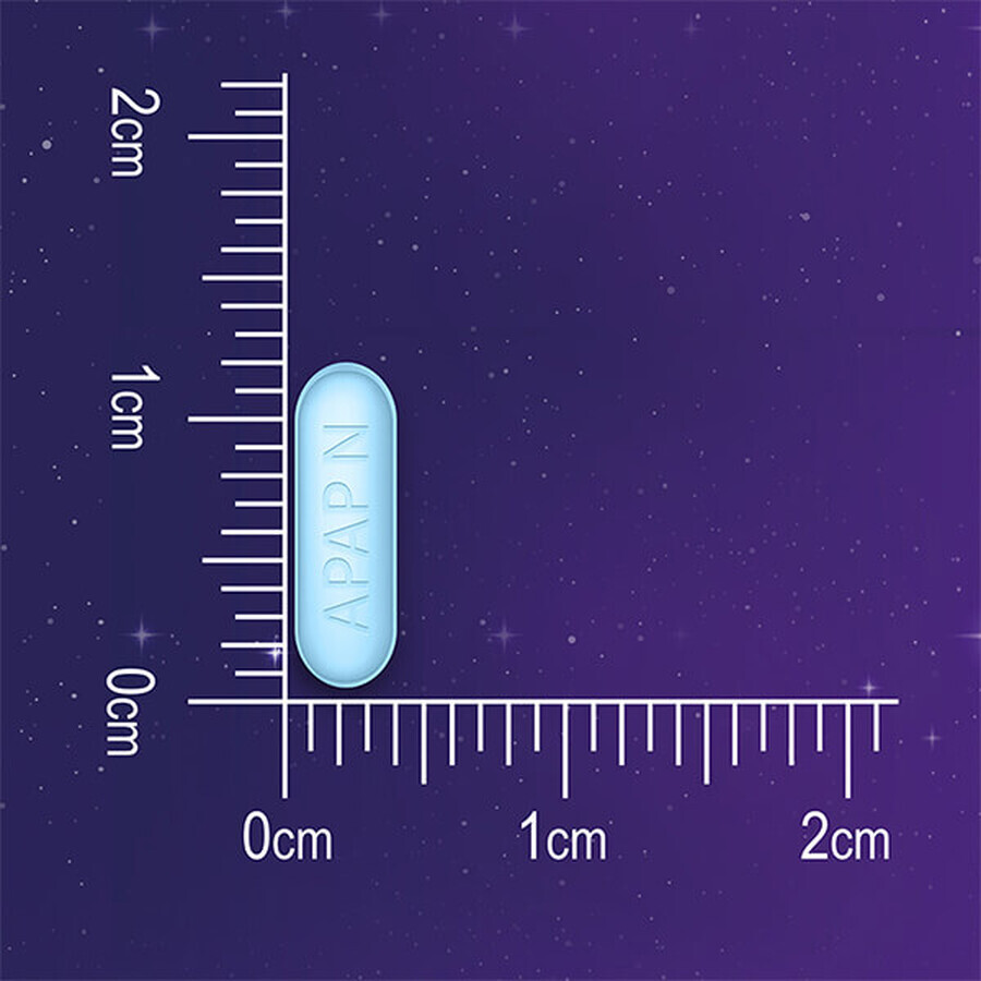 Apap Night 500 mg + 25 mg, 50 filmomhulde tabletten