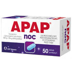 Apap Night 500 mg + 25 mg, 50 filmomhulde tabletten