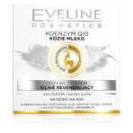 Eveline Cosmetics, voedende sterk regenererende crème Coenzyme Q10 + Geitenmelk, droge en zeer droge huid, 50 ml