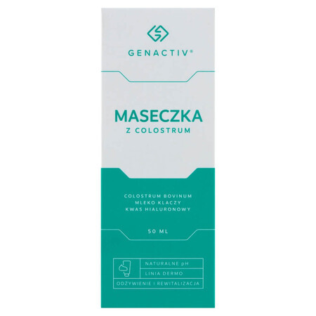 Genactiv, colostrum gezichtsmasker, 50 ml