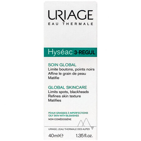 Uriage Hyseac Hydra, crème visage régénérante, peaux mixtes, 40 ml