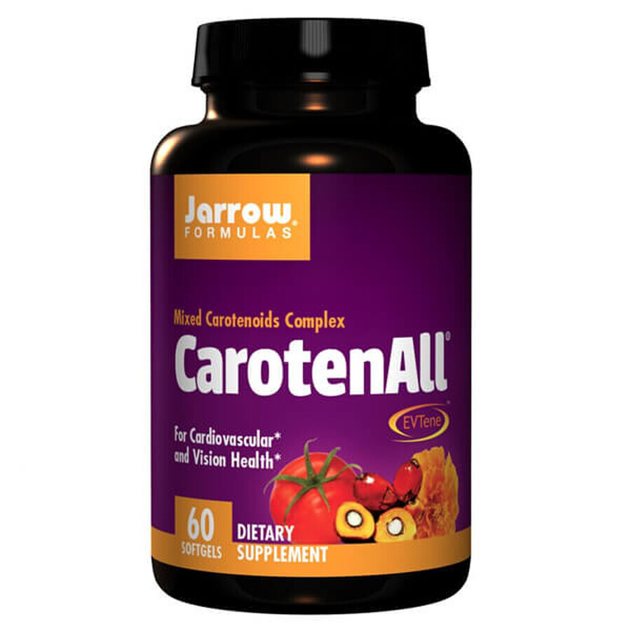 Jarrow Formulas CarotenAll, complejo de carotenoides, 60 cápsulas