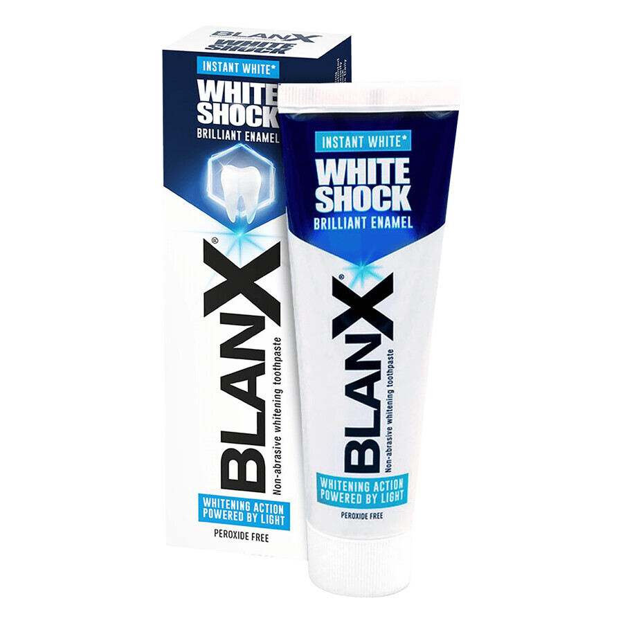 BlanX White Shock, light-activated whitening toothpaste, 75 ml