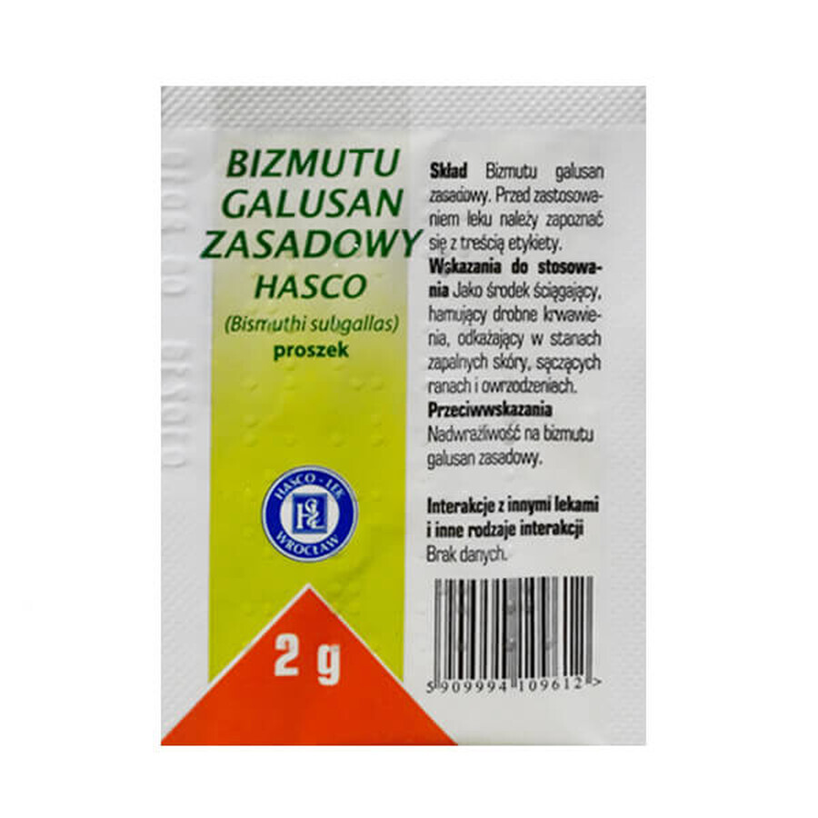 Hasco alkaline bismuth gallate, powder, 2 g