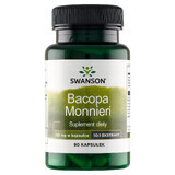 Swanson Bacopa Monniera 10:1 extract, bacopa minor 50 mg, 90 capsules