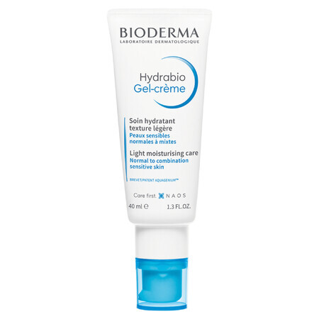 Bioderma Hydrabio Gel-Creme, gladmakende gezichtscrème met lichte textuur, 40 ml