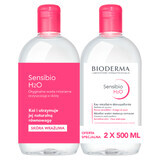 Bioderma Sensibio H2O, mizellares Wasser, empfindliche Haut, 2 x 500 ml