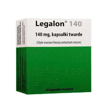 Legalon 140 mg, 20 capsule tari (import paralel)