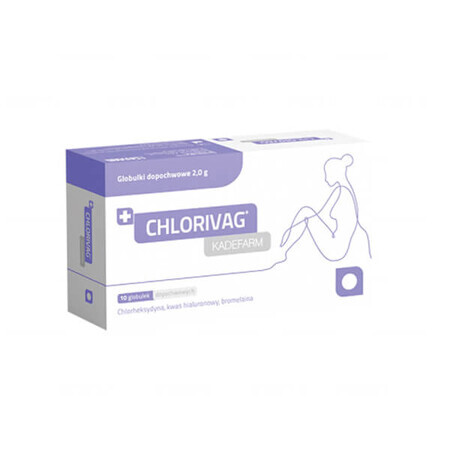 Chlorivag, vaginal globules, 10 units