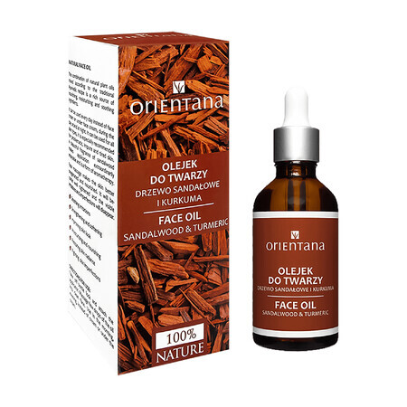 Orientana, huile pour le visage, bois de santal et curcuma, 50 ml