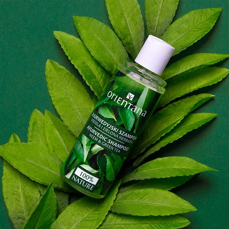 Orientana, ayurvedic hair shampoo, neem and green tea, 210 ml