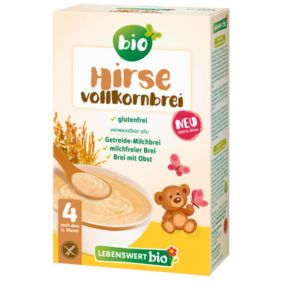 Lebenswert Bio Volkoren gierstpap, zuivelvrij, na 4 maanden, 225 g