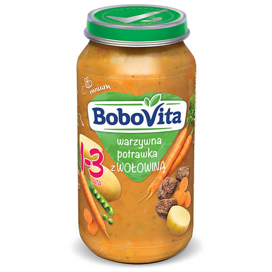 BoboVita Dinner, tocană de legume cu carne de vită, după 12 luni, 250 g