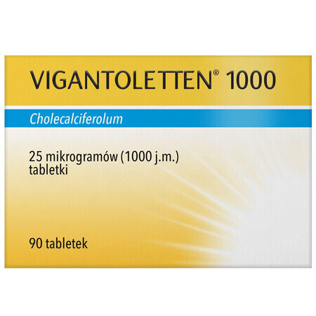 Vigantoletten 1000 25 µg, 90 comprimés