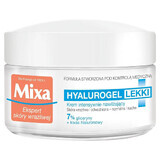 Mixa Hyalurogel, hydraterende gel-crème 24 uur, normale en droge huid, 50 ml