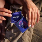 Durex Intense, condooms met stimulerende gel, geribbeld met bies, 3 stuks