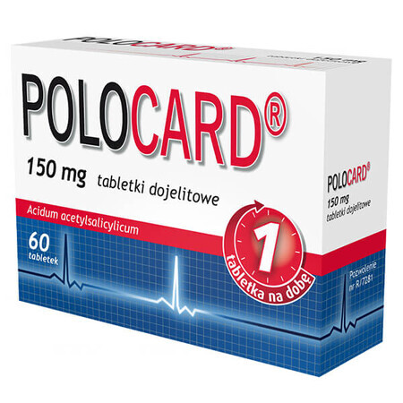 Polocard 150 mg, 60 comprimés entéraux