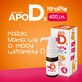 ApoD3 Druppels, vitamine D3 400 IE voor zuigelingen en kinderen vanaf dag 1, 10 ml