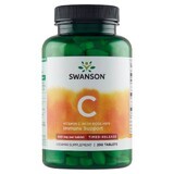 Swanson C, vitamina C 500 mg con escaramujo, 250 comprimidos de liberación prolongada