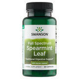 Swanson Full Spectrum Spearmint Leaf, groene munt, 60 capsules