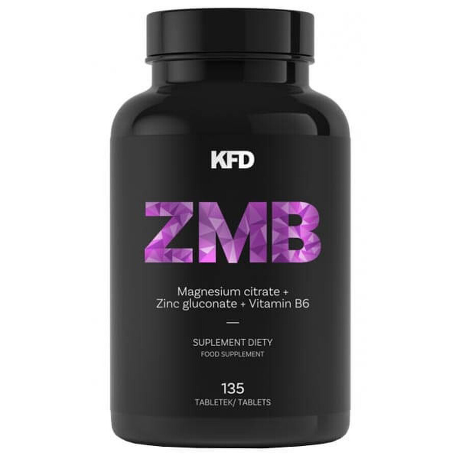 KFD ZMB Magnésium + Zinc + Vitamine B6, 135 comprimés