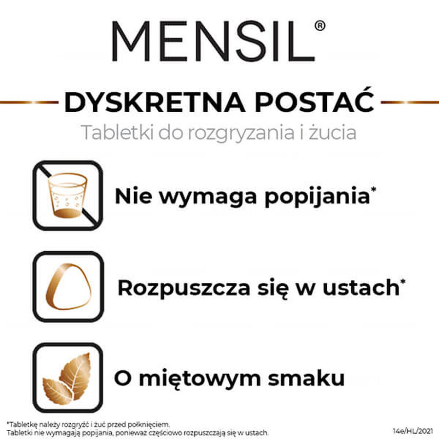 Mensil 25 mg, 2 compresse masticabili