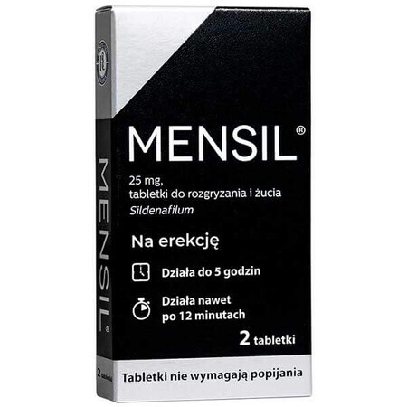 Mensil 25 mg, 2 compresse masticabili