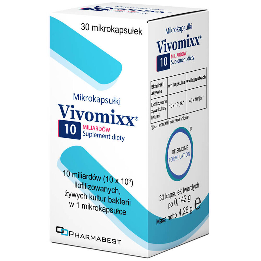 Vivomixx Microcapsules 10 miljard, 30 eenheden