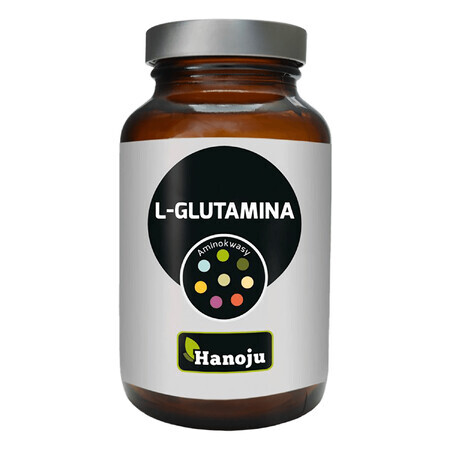 Hanoju, L-glutamină 500 mg, Aminoacizi, 90 capsule