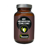 Hanoju, OPC + Resveratrol + Bio Camu Camu 500 mg, 60 gélules