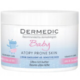 Dermedic Linum Emolient Baby, intensive lubricating butter for face and body from the first day of life, dry, very dry and atopic skin, 225 g