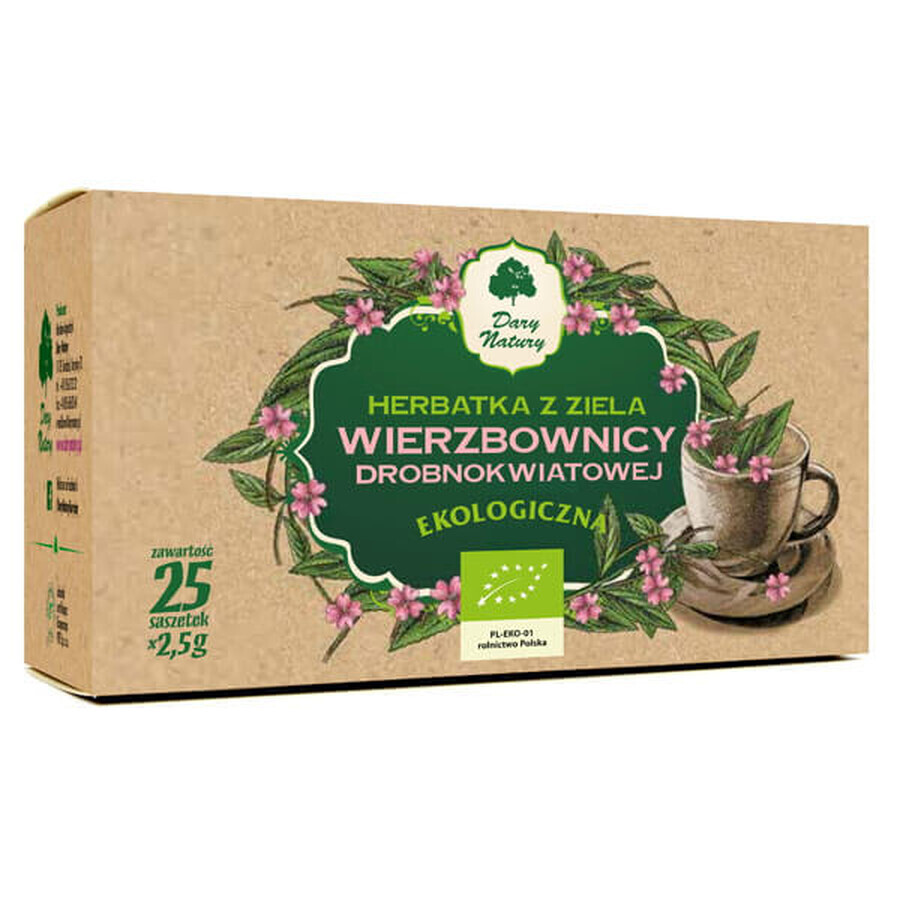 Dary Natury Willow Herbal Tea, Organic, 2.5gx 25 Sachets