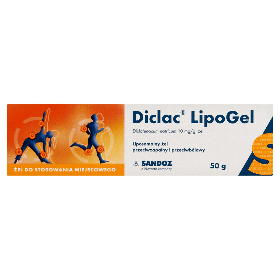 Diclac LipoGel 10 mg/g, gel, 50 g