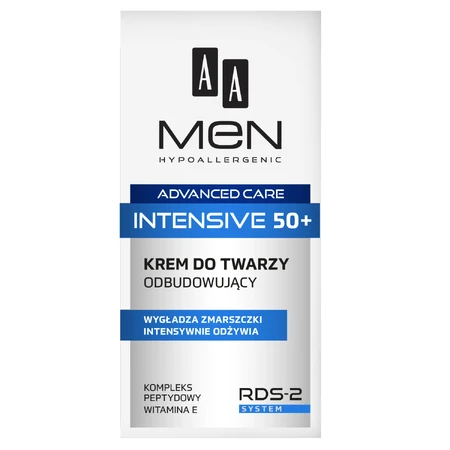 AA Men Intensive 50+, repairing face cream, 50 ml