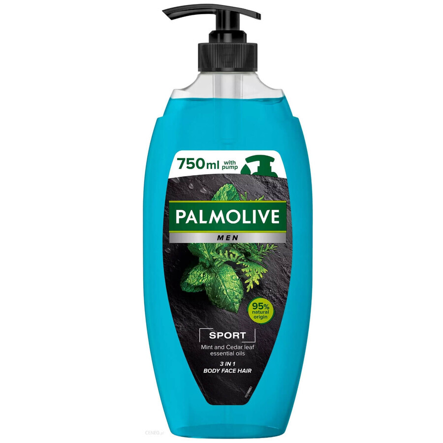 Palmolive Men, Shower gel 3 in 1, Sport, 750 ml