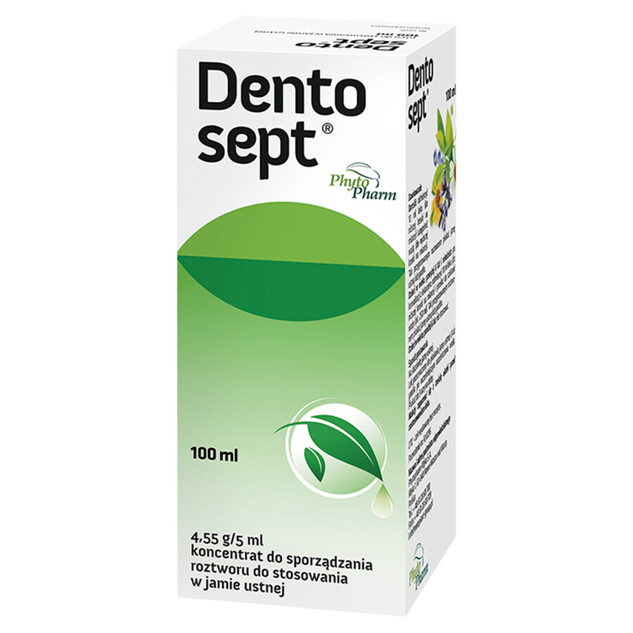 Dentosept 4,55 g/ 5 ml, concentraat voor orale oplossing, 100 ml