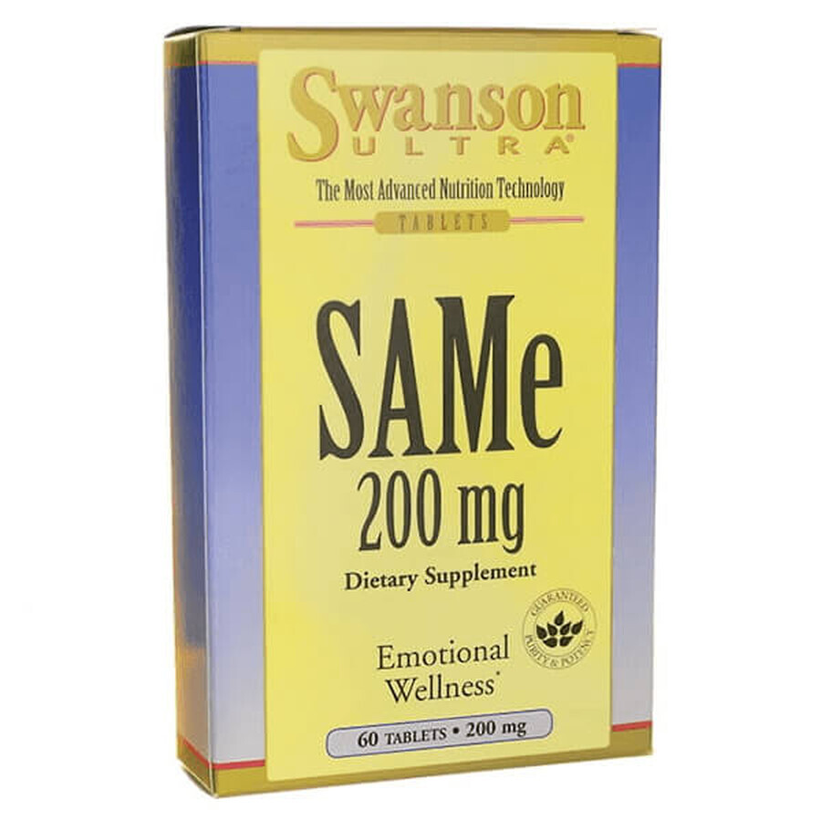 Swanson SAMe 200 mg, 60 tabletten