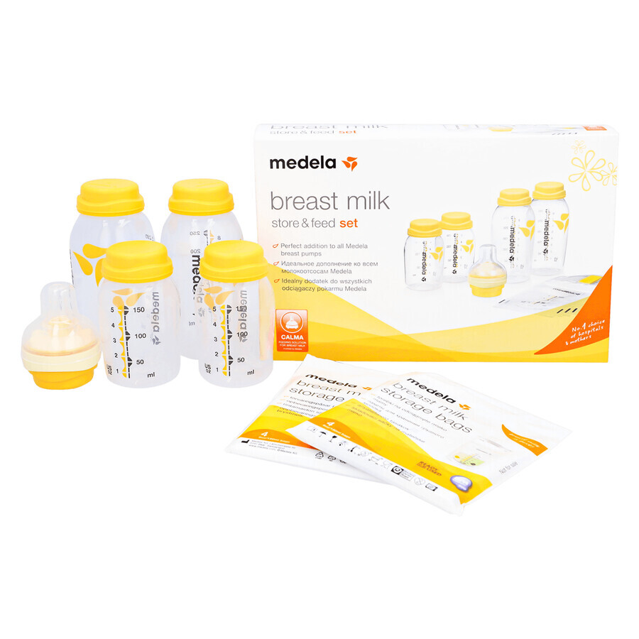 Medela, Bewaar- en voederset voor moedermelk