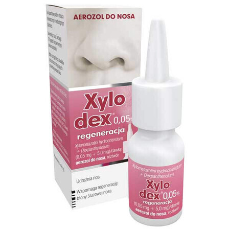 Xylodex 0,05% 0,05 mg + 5 mg, neusspray, voor kinderen van 2-6 jaar, 10 ml