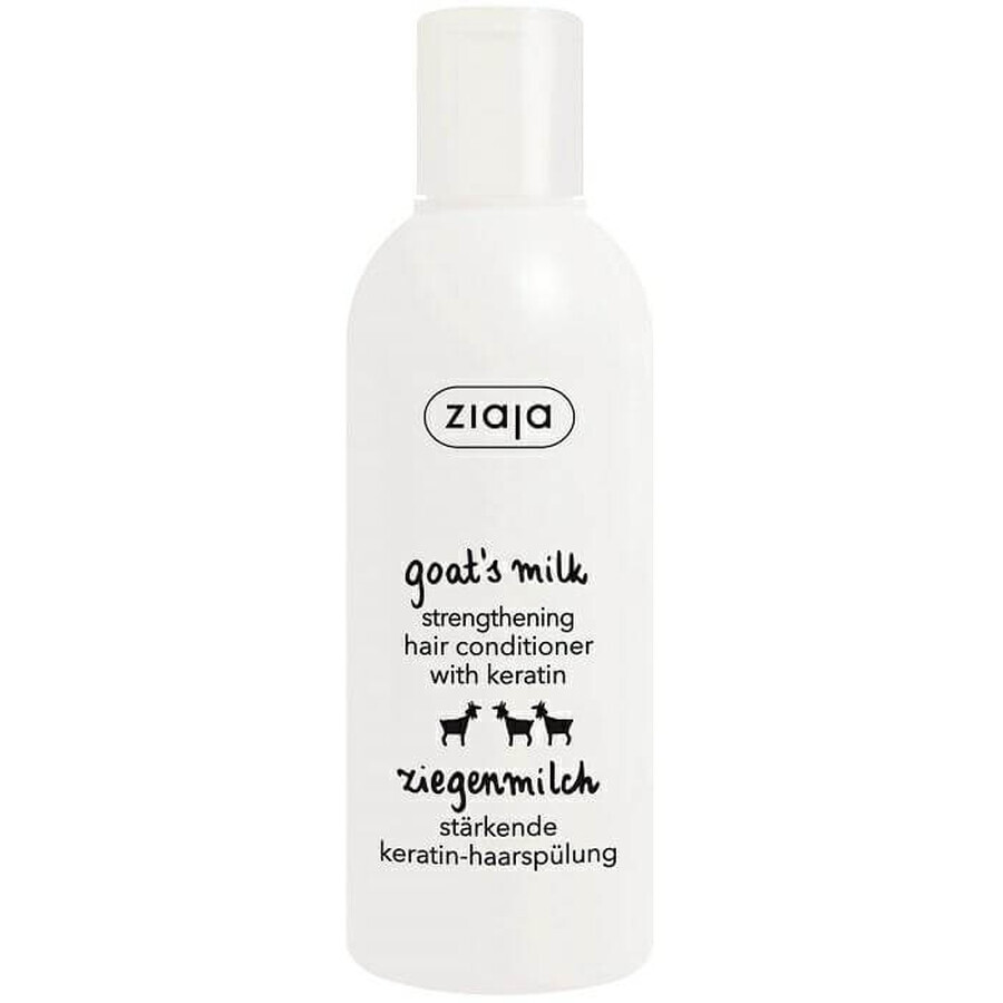 Après-shampooing fortifiant au lait de chèvre et à la kératine, 200 ml, Ziaja